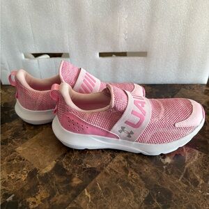 Under Armour Kids Pink Slip-On Sneakers